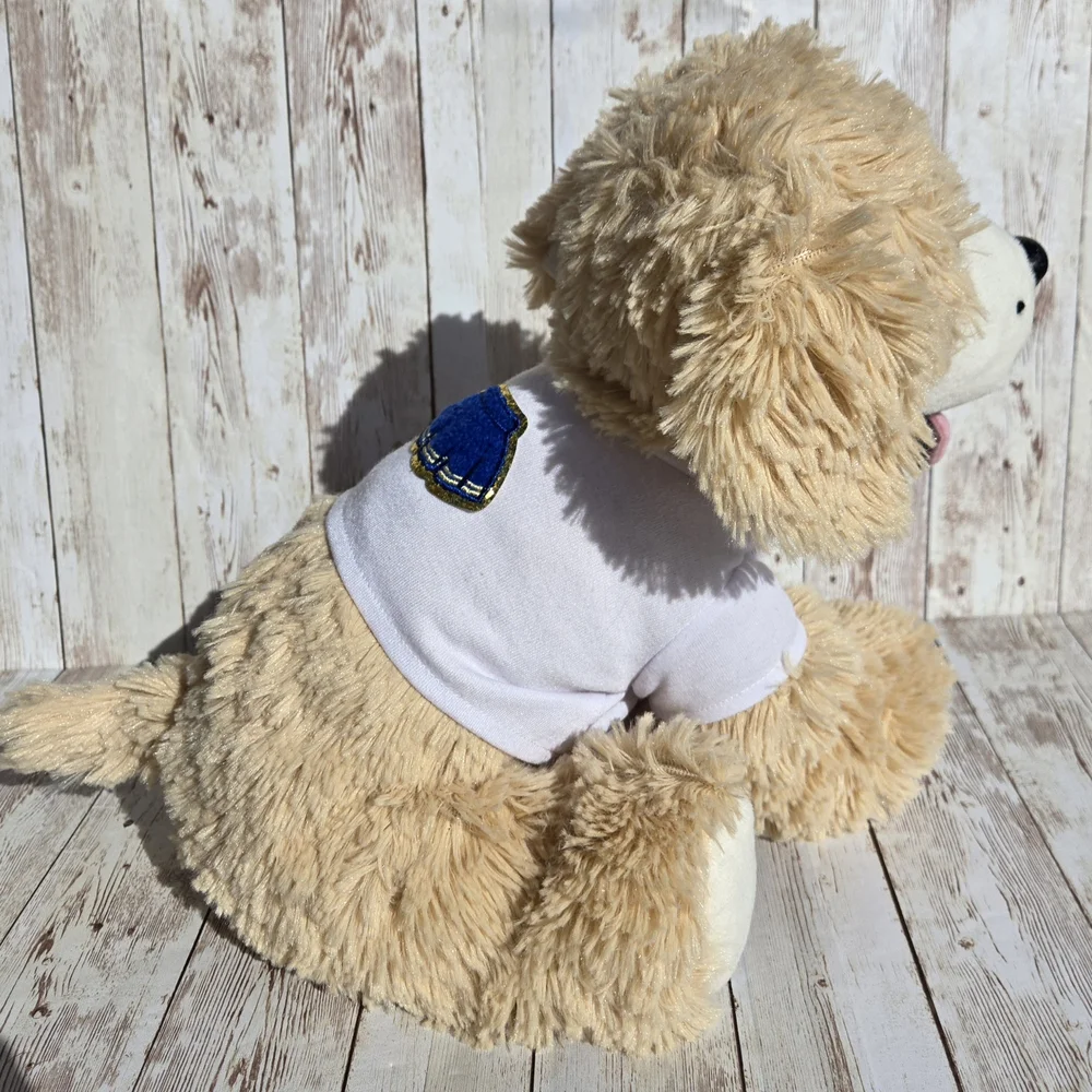 Labrador Retriever Puppy Plush Tan White Soft Stuffed Animal 14